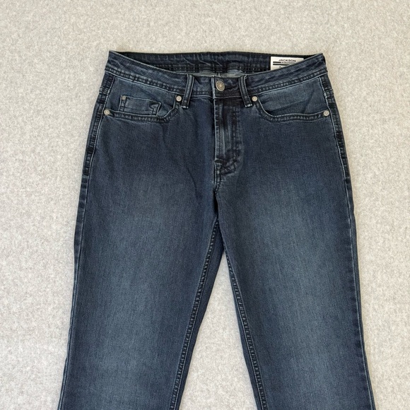 Buffalo David Bitton Jeans Mens 30 x 34 Blue Jackson Fit Slim Straight Dark Wash - Picture 2 of 15